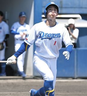 中日・岡林勇希、2軍戦フル出場で4打数無安打　前夜急きょ決定の立浪監督「欠かせない選手。ちょうど宮城投手が投げるし」打撃復調に期待