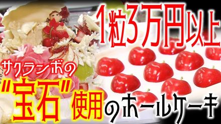 「ジュノハートは宝石」1粒3万円以上の“最高級サクランボ”を9粒も使用!　「青森ハートビート」使用のホールケーキとは?　限定45台!すでに11台が予約済!