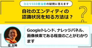 自社のエンティティの認識状況を知る方法は？