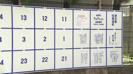 【速報】東京都知事選・立候補者多数でポスター掲示板拡張へ…49番目以降の立候補者はアクリル板に付けて掲示へ