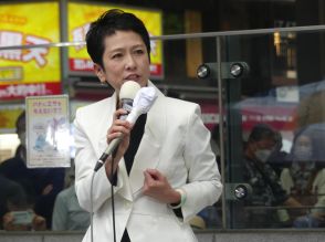 蓮舫氏、自身を「チャレンジャー蓮舫」と呼び中野駅前で第一声　「東京を変えたい」　都知事選