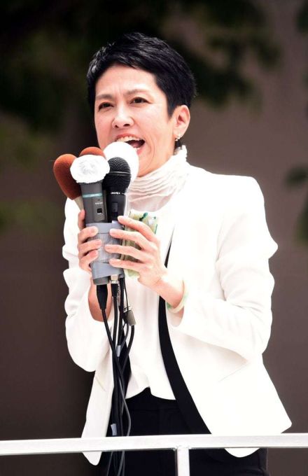 都知事選告示で蓮舫氏が第一声　「あなたのために東京変えたい」