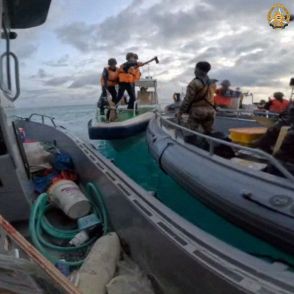 おのvs素手　南シナ海での中国「臨検」　フィリピンが動画公開