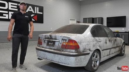 泥だらけの汚れたBMWが……　プロの洗車でピカピカに磨き上げられた姿に「まるで新車」「いつものように完璧」の声【海外】