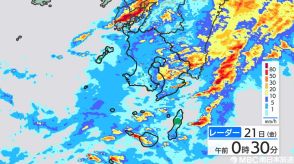 鹿児島県では引き続き線状降水帯発生のおそれ（奄美地方除く）　予想雨量1時間70ミリ　24時間180ミリ　