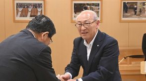 中能登町長「岐阜県の震災復興支援に感謝」古田知事を訪問　災害マネジメントや被害家屋調査で職員派遣