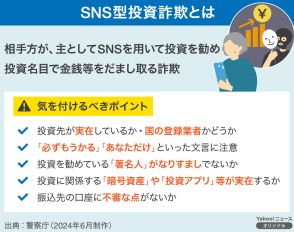 【図解】SNS型投資詐欺とは