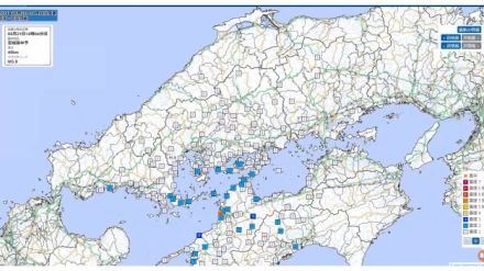 【地震】愛媛県中予で地震 島根県益田市などで震度１ 最大震度は西条市と大洲市で３