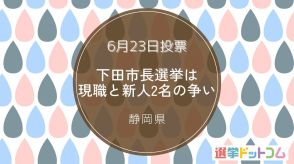 下田市長選挙は現職と新人2名の争い！6月23日投票　静岡県