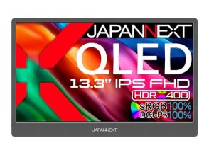 JAPANNEXT、量子ドット採用13.3型モバイルモニターなど3製品