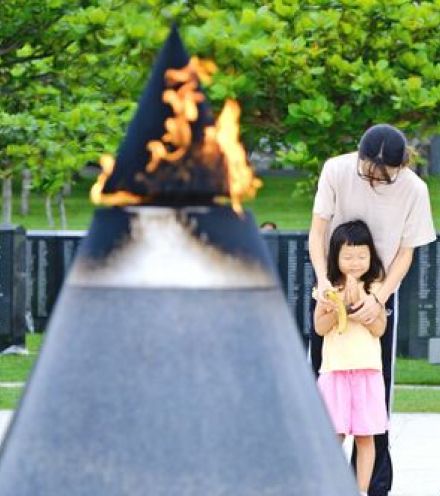 「平和の火」 慰霊の日に灯らず　大雨影響で点火設備が故障　沖縄・糸満市