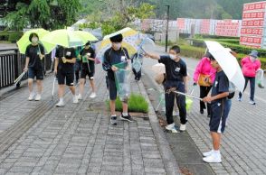 ホタルの光に負けないくらい美しく　福島県いわき市三和町　イベント控え中学生らが会場清掃