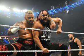 【ＷＷＥ】大器ジェイコブ・ファトゥが「ザ・ブラッドライン」加入　いきなり王者コーディをテーブル葬！