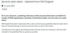 英医療機関へのランサムウェア攻撃、交渉決裂で患者データがダークウェブに