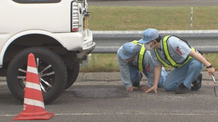 不正改造された車による交通事故を防げ　警察などが車体の状況をパーキングエリアで取締り