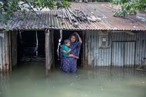 バングラデシュ北東部で大規模洪水、１８０万人が孤立