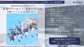 なんと明日から！ アニメ「ブルアカ」のOP＆EDのフルバージョンが6月24日に配信決定