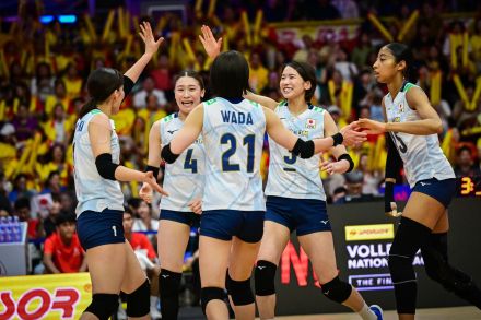 【バレー】女子日本代表　イタリアに敗戦もVNL初の銀メダルを獲得