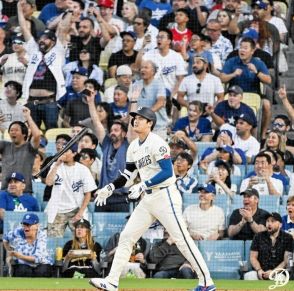 大谷翔平　３戦連発！自賛２３号「いい眺め」　最強１番に５万人超熱狂！１４０メートル確信歩き