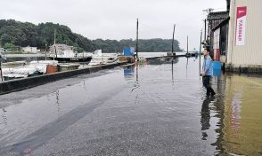 復旧半ば「もうやめて」　七尾、能登で冠水　内灘は２カ所床下浸水