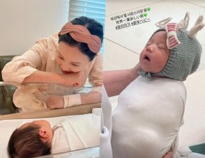 今月10日出産のアユミ　長女の顔をサプライズ公開「一番いとおしい」