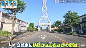 交差点に巨大な鉄塔！？「鉄塔の真下を車で通れる」全国的にも珍しい埼玉県の奇妙な道の謎に迫る