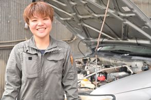 自動車工場に「新しい風」　19歳の女性整備士誕生　喜界町・久保奈々さん