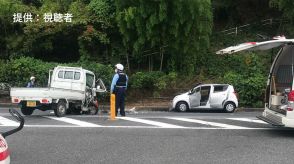 軽乗用車と軽トラックが衝突、3人負傷　山口県周防大島町