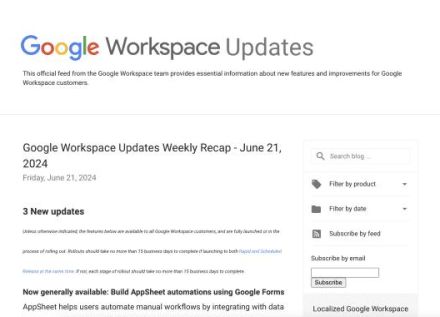 「Google Workspace」の「AppSheet」と「Google フォーム」の統合が一般提供開始など