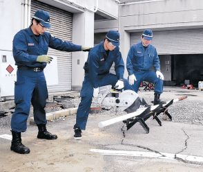 輪島署、迅速対応を訓練　災害資機材の操作確認