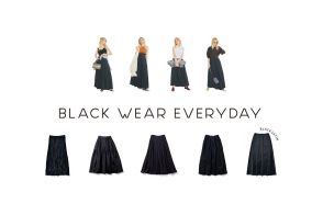 重たく見えない「黒のフレアスカート」広がりすぎずひらつかない「穿くだけで余裕がにじむ」名品
