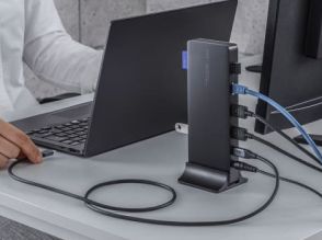 縦置き可能で2画面に4K映像出力できるUSB Type-C接続ドッキングステーション「USB-CVDK16」、サンワサプライが発売