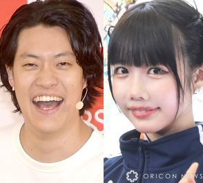 粗品＆あのちゃん、“ほっぺハート・粗品ポーズ”で仲良しぶりアピール「結婚式で流れる映像？」「夫婦漫才？」