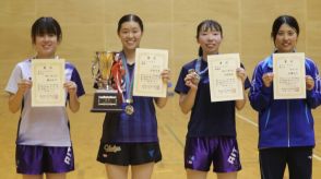 中京大・花井可奈が女子シングルスV　女子複は永野萌衣/坂﨑愛華ペアが優勝＜2024年度東海学生卓球選手権大会＞