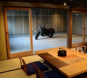 「下津井をバイク好きの聖地にしたい」　室内ガレージ１０台分、愛車眺めながら語り合える一棟貸しの宿が７月オープン
