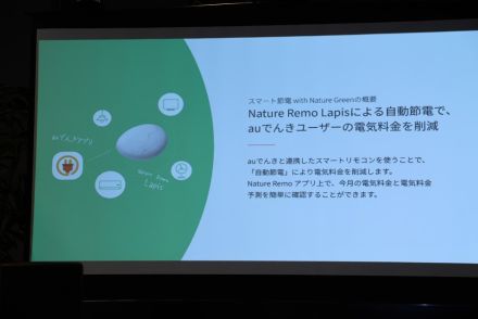 auでんき、エアコンの節電を自動制御する「スマート家電 with Nature Green」を提供開始