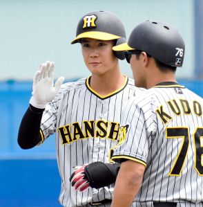 阪神２軍　ドラ３山田　中日・上林のバットで３安打  試合前、仙台育英の先輩におねだり　即結果「明日も使います」