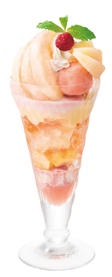 デニーズ「桃のデザート」発売、「まるごと桃のザ・サンデー」「フレッシュ桃のパルフェ」など夏限定の8メニュー