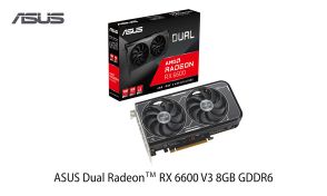 ASUS、AMD Radeon RX 6600搭載ビデオカード。パソコン工房／ドスパラ限定