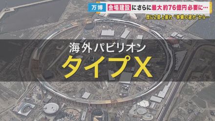 万博会場建設　さらに最大73億円が必要に　海外パビリオン「タイプX」の整備費用など　回収が難しい費用