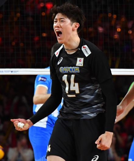 【バレー】準々決勝、男子日本が第１セット先取、最後は石川祐希がエース決める　VNL