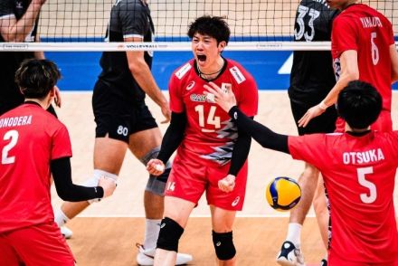 日本男子バレーがベスト４進出！ ”再戦”カナダをストレートで返り討ち！ 決勝進出をかけ、スロベニア対アルゼンチンの勝者と激突へ【ネーションズリーグ】