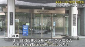 空き家に侵入しエレキギターなどの楽器を盗んで起訴された警部補の男を懲戒免職処分に　静岡県警察本部