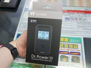 12VHPWRコネクタ搭載の電源テスター「Dr. Power III」がThermaltakeから