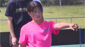 神辺西中・三好美羽選手　日本選手権女子１００mで準決勝進出　堂々の走り見せる
