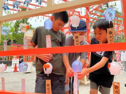 お気に入りの風鈴見つけて　ユニークな1千個、新潟市の神社で揺れる