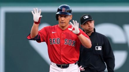 【MLB】吉田正尚　一塁線を破る痛烈な2ベース　サスペンデッドを挟み3試合連続安打