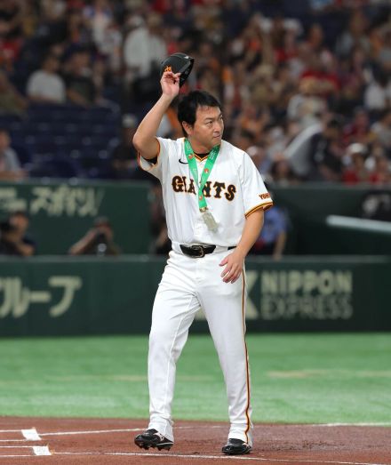 【巨人】長野久義が通算１５００安打達成の表彰式に出席　２５日のＤｅＮＡ戦で達成