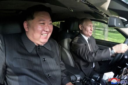 プーチン氏が金正恩氏に贈った高級車「部品は韓国製」　ロイター報道