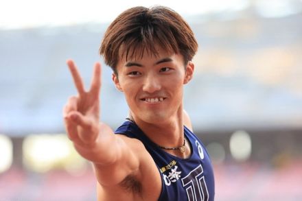 【陸上】100m栁田大輝は2着で通過 決勝で「盛り上がりを見せたい」／日本選手権